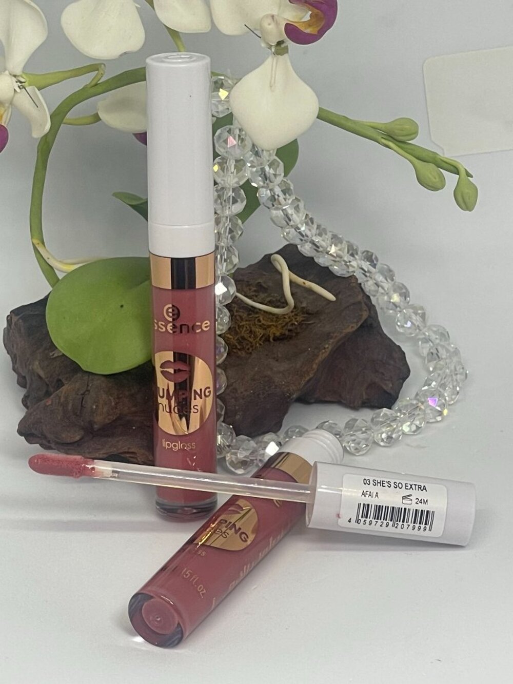 2x Essence Plumping Nudes Lip Gloss - 03 She's So Extra - .15 oz Full Size - New